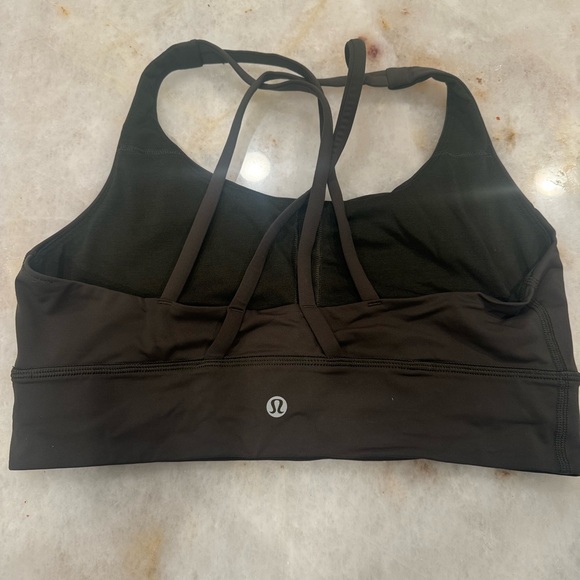 Dark olive energy longline bra - Picture 2 of 6